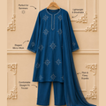 Blue Summer Hand Embriodered